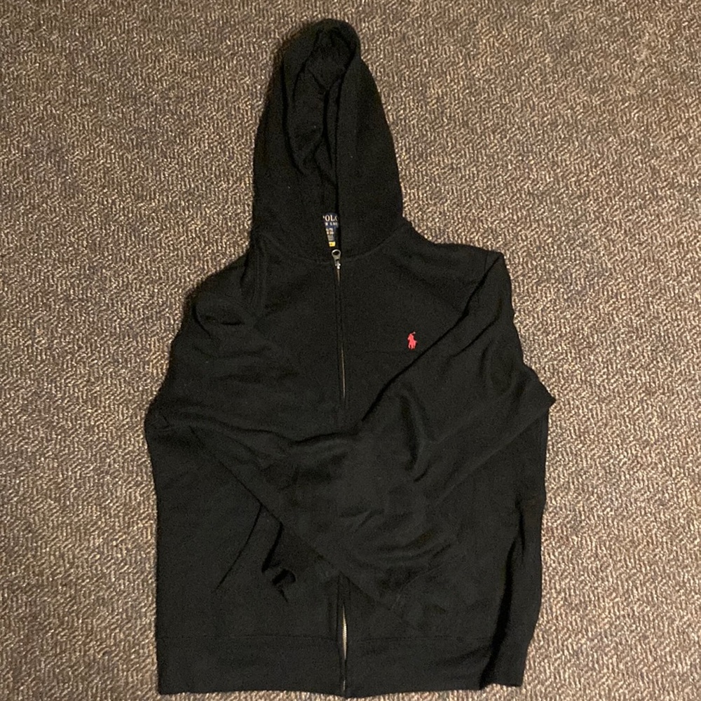 polo kids zip up sweater xl